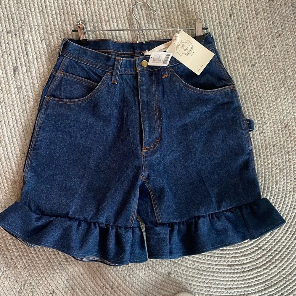 NWT Urban Outfitters above knee shorts in dark denimn..